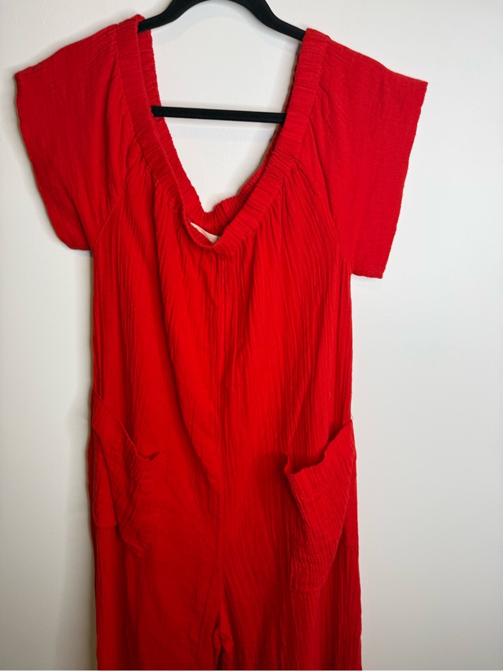 Mara Hoffman Swim red Blanche Wide Leg Jumpsuit Size Small - Picture 3 of 10